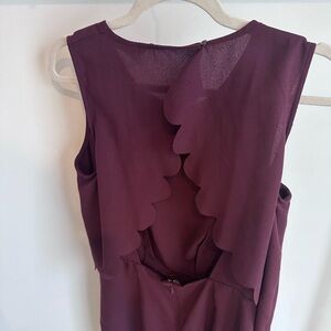H&M Burgundy open back romper